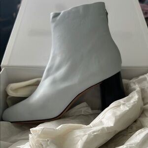 NEW Light Blue Glacier Color Phillip Lim Nadia Soft Leather Booties - Beautiful